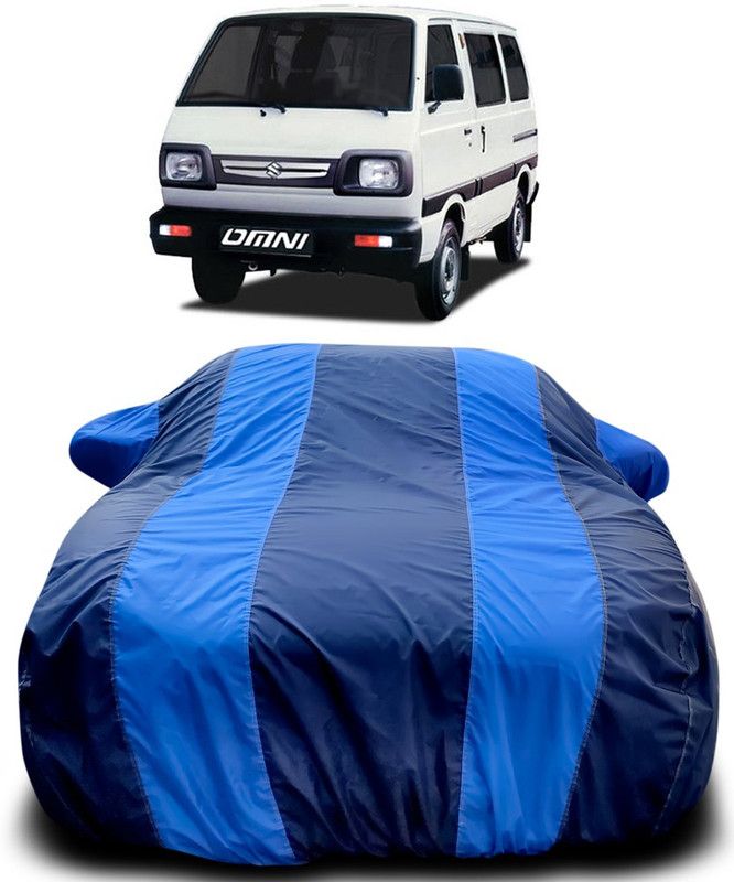 AutoBurn Car Cover For Maruti Suzuki Omni (With Mirror Pockets)  (Blue, Blue)