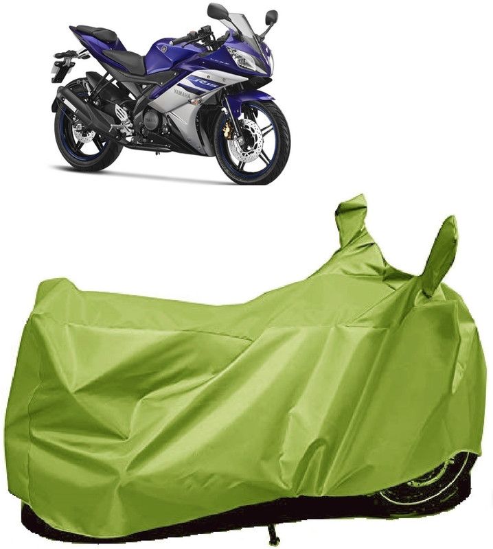 AutoFave Two Wheeler Cover for Yamaha  (YZF R15 Ver 2.0, Green)
