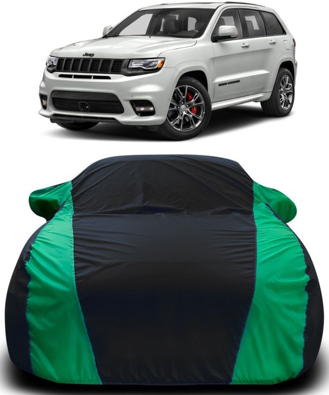 Dvis Car Cover For Jeep Grand Cherokee (With Mirror Pockets)  (Black, Green)