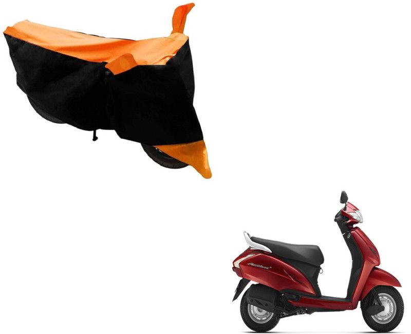 AUTYLE Two Wheeler Cover for Honda  (Activa 125, Black, Orange)