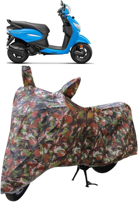 AutoKick Two Wheeler Cover for Hero  (Pleasure Plus, Multicolor)