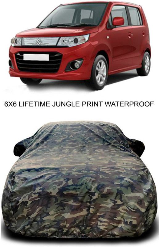 Genipap Car Cover For Maruti Suzuki WagonR Stingray (With Mirror Pockets)  (Multicolor)