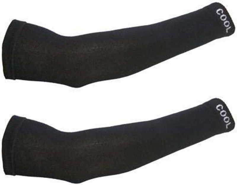 Jagkiran Cotton Arm Sleeve For Boys & Girls With Tattoo  (Free, Black)