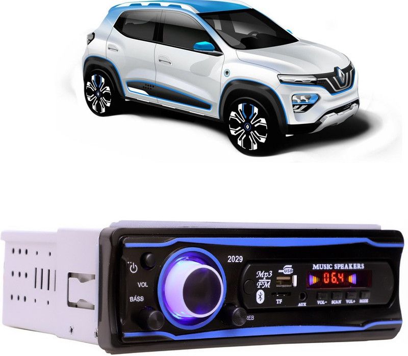 Bluedrum Blue Stereo-999 BLUETOOTH/USB/SD/AUX/FM/MP3 (BLUE & Black)-474 Car Stereo  (Single Din)