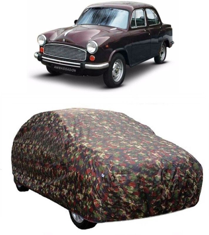 NEXTON Car Cover For HM Ambassador MPFi (Without Mirror Pockets)  (Multicolor)