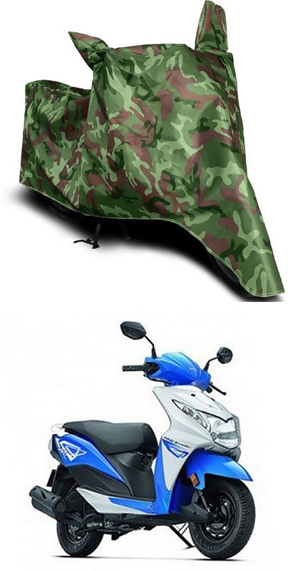 Furious3D Two Wheeler Cover for Honda  (Dio, Multicolor)