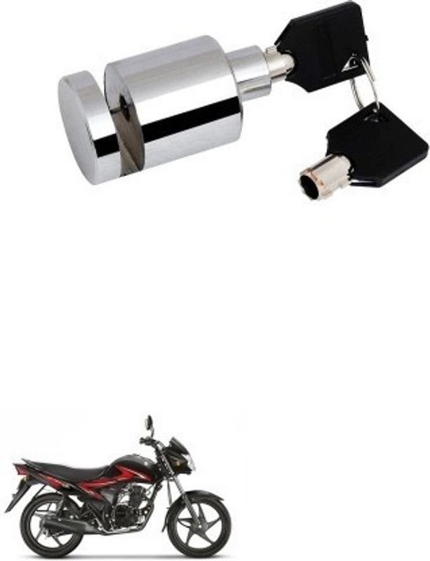 AS TRADERS Heavy Duty Disc Brake Lock Stainless Steel 7mm Pin for Suzuki Hayate Heavy Duty Disc Brake Lock Stainless Steel 7mm Pin for Suzuki Hayate Disc Lock  (Silver)