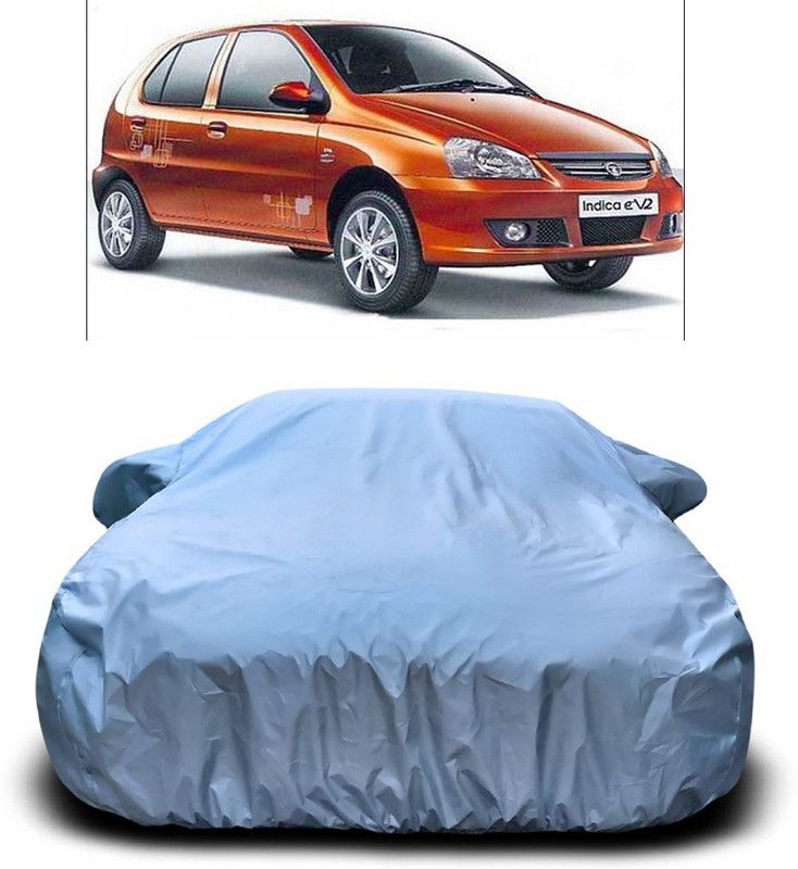 AUTOGARH Car Cover For Tata Indica eV2 (With Mirror Pockets)  (Silver)
