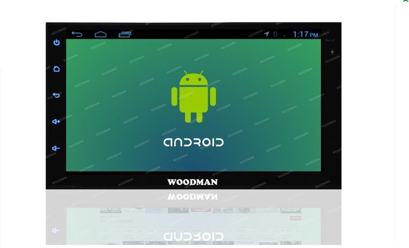 WOODMAN Luxury WMLX22 Android Double Din With Inbuilt GPS Navigation System & Screen Mirroring Car Stereo  (Double Din)
