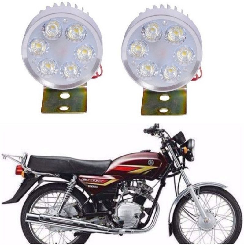 Auto Garh M66 6 LED FOG HEADLIGHT FOR Crux Parking Light, License Plate Light, Brake Light, Headlight, Indicator Light Motorbike LED for Yamaha (15 V, 60 W)  (Crux, Pack of 2)