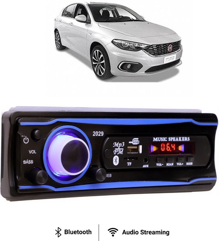 Purpleheart Blue Stereo-999 BLUETOOTH/USB/SD/AUX/FM/MP3 (BLUE & Black)P-121 Car Stereo  (Single Din)