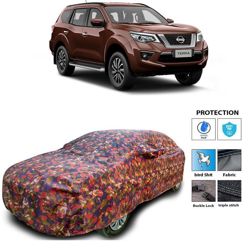 Ascension Car Cover For Nissan Terra (With Mirror Pockets)  (Multicolor)