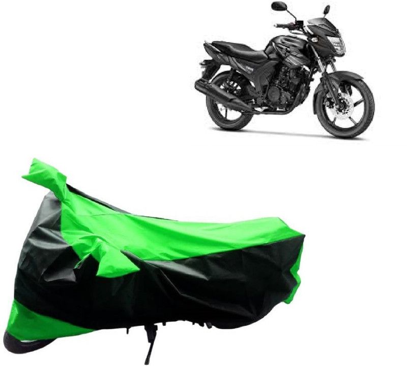 BIKECOVER Two Wheeler Cover for Yamaha  (SZ R, Green, Black)