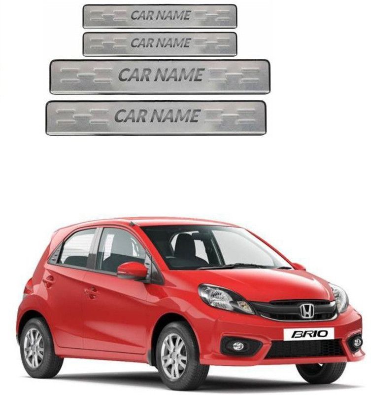 PRTEK Premium Quality Car Door Sill Scuff Plate Foot Steps 0077 Door Sill Plate