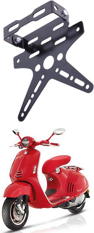 EverLand Bike License Number Plate Frame Holder Tail Tidy (Black) Bike Number Plate E-378 Bike Number Plate  (Aluminium 7 cm x 15 cm)