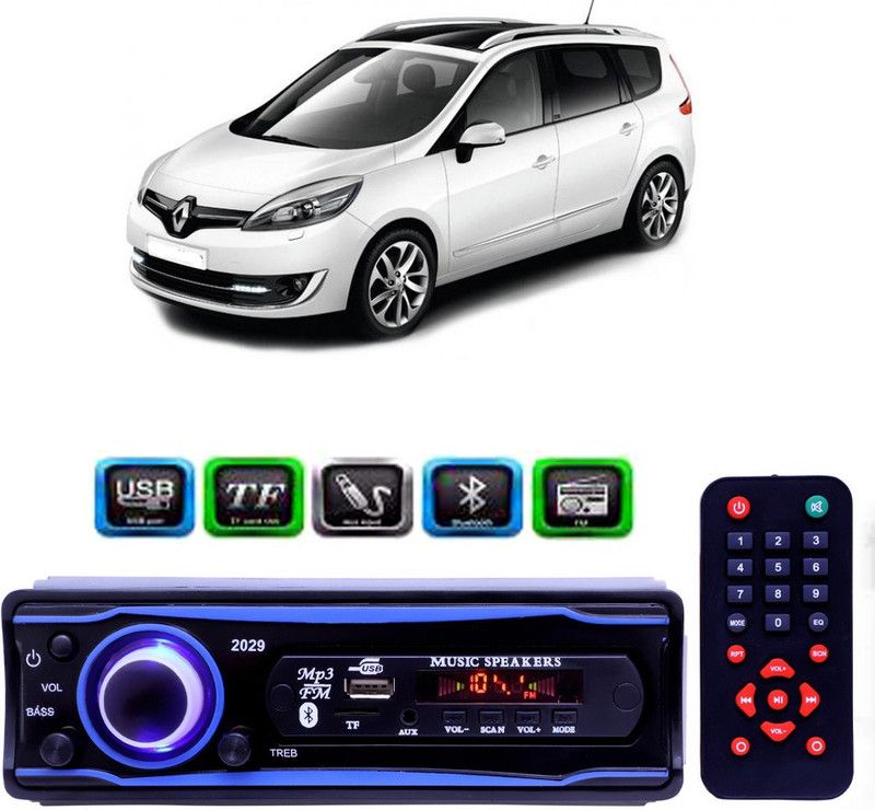 Genipap STEREO-999 BLUETOOTH/USB/SD/AUX/FM/MP3 (BLUE & Black)-479 Car Stereo  (Single Din)