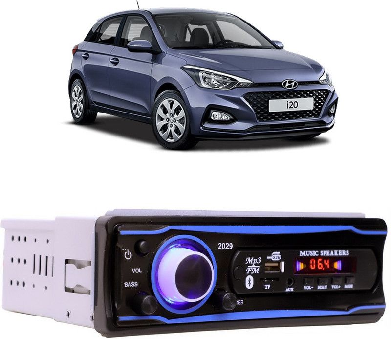 Bluedrum Blue Stereo-999 BLUETOOTH/USB/SD/AUX/FM/MP3 (BLUE & Black)-188 Car Stereo  (Single Din)