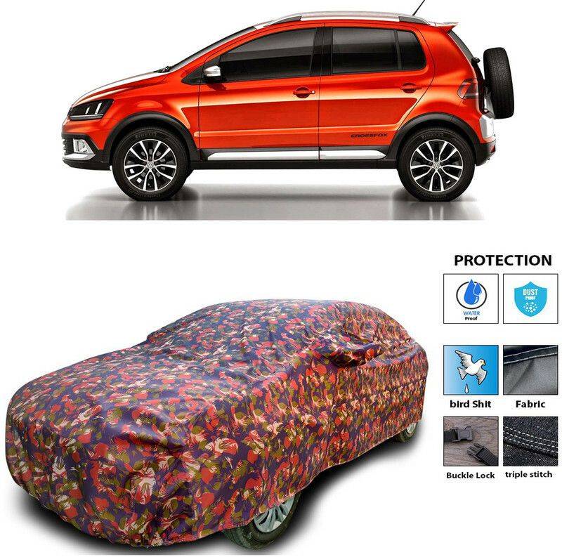 Ascension Car Cover For Volkswagen Polo Cross (With Mirror Pockets)  (Multicolor)