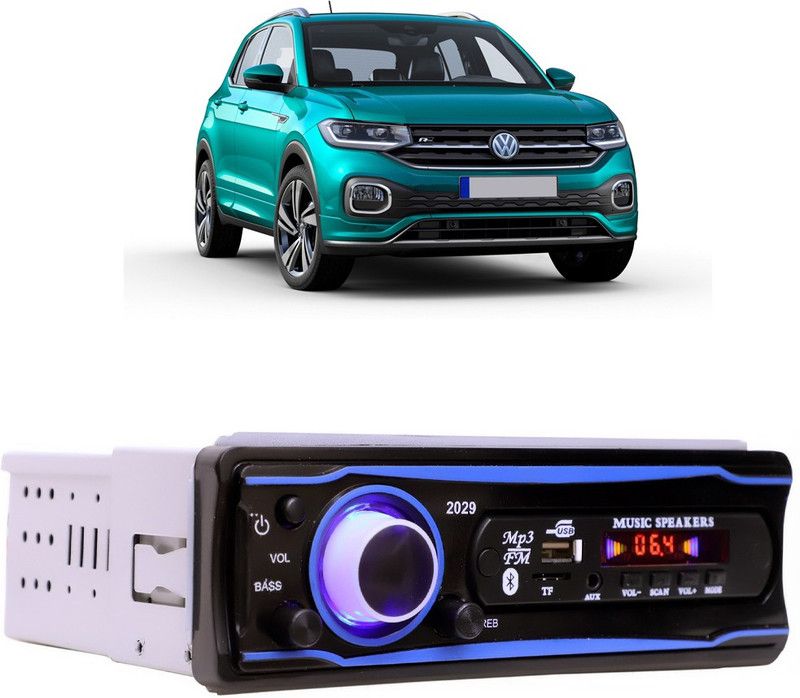 Bluedrum Blue Stereo-999 BLUETOOTH/USB/SD/AUX/FM/MP3 (BLUE & Black)-614 Car Stereo  (Single Din)