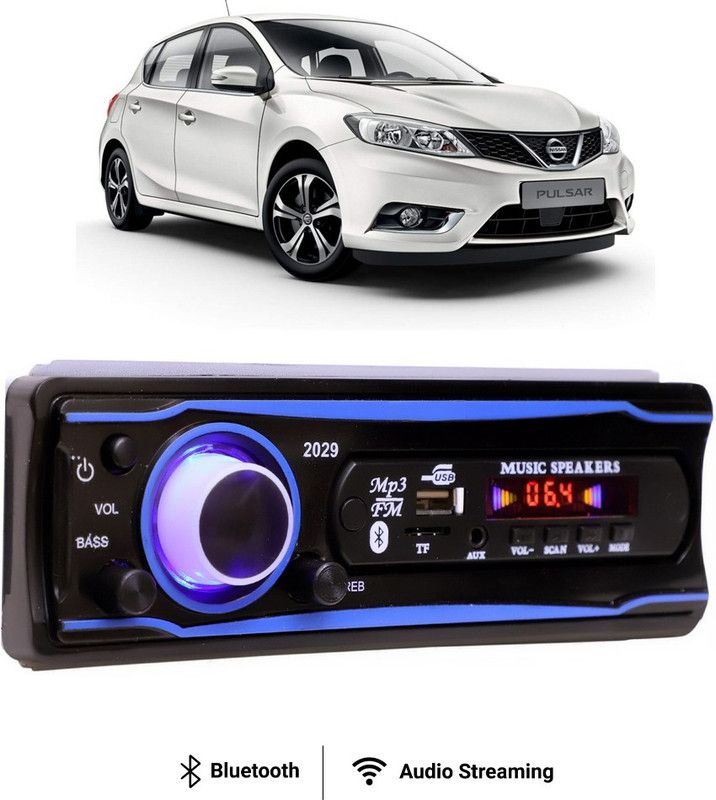 Purpleheart Blue Stereo-999 BLUETOOTH/USB/SD/AUX/FM/MP3 (BLUE & Black)P-448 Car Stereo  (Single Din)