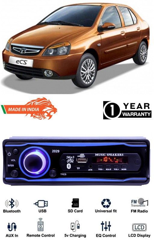 Bluedrum Blue 2029 USB/AUX/SD/BLUETOOTH/FM/MP3 BOOM MASTER STANDARD- B-D526 Car Stereo  (Single Din)