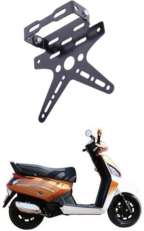 divis Bike License Number Plate Frame Holder Tail Tidy (Black) Bike Number Plate B-152 Bike Number Plate  (Aluminium 7 cm x 15 cm)