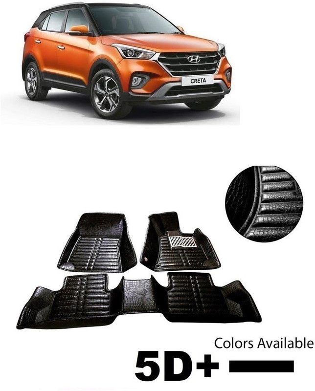 arneja trading company Polyutherine 5D Mat For Hyundai Creta  (Black)