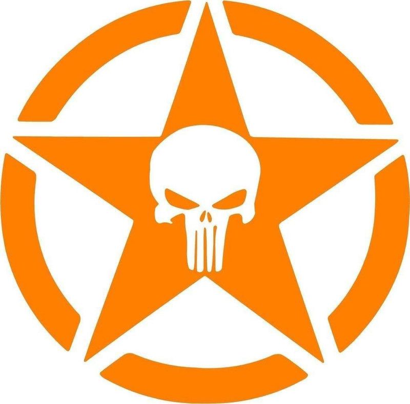 signEver Sticker & Decal for Car & Bike  (Orange)
