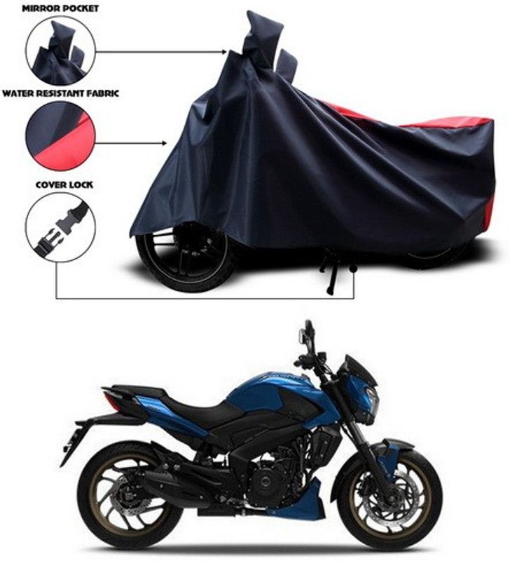 SEBOMGO Waterproof Two Wheeler Cover for Bajaj  (Dominar, Red)