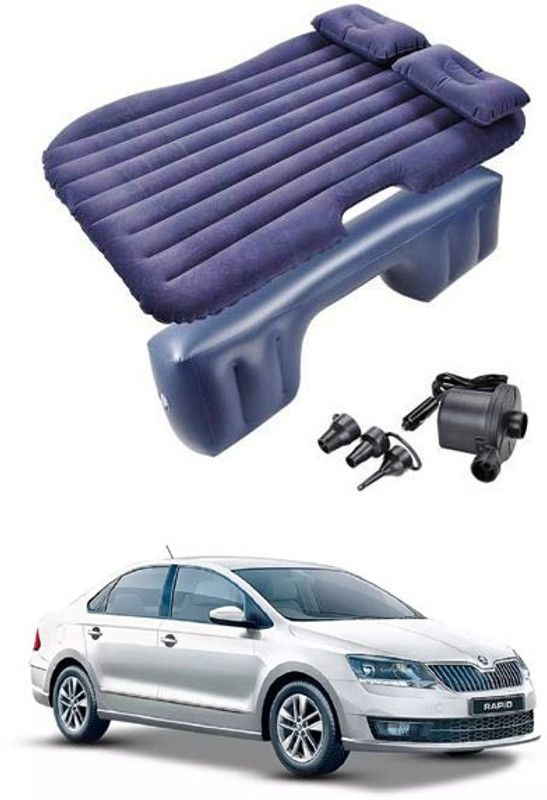 RKPSP Blue Inflatable Car Bed/Two Pillows/Air Pump/Repair Kit For Rapid Car Inflatable Bed Car Inflatable Bed  (Rapid)