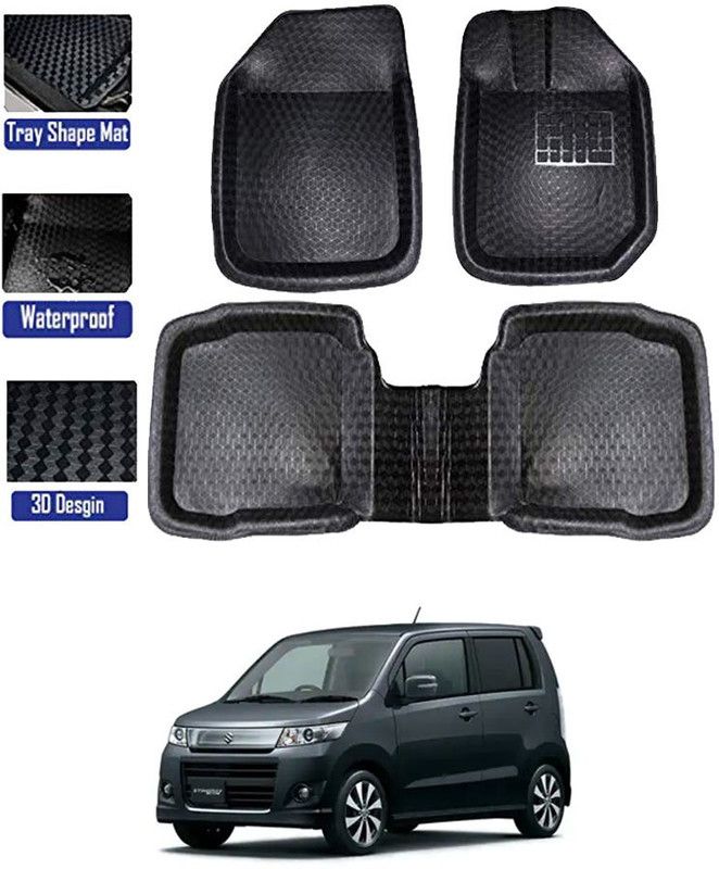 RKPSP PVC Tray Mat For Maruti Suzuki WagonR Stingray  (Black)