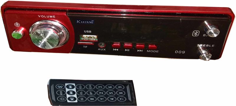 KAXTANG Bluetooth Red Car Stereo BT/ MP3/ AUX/ USB/ SD-MMC/ FM Car Stereo  (Single Din)