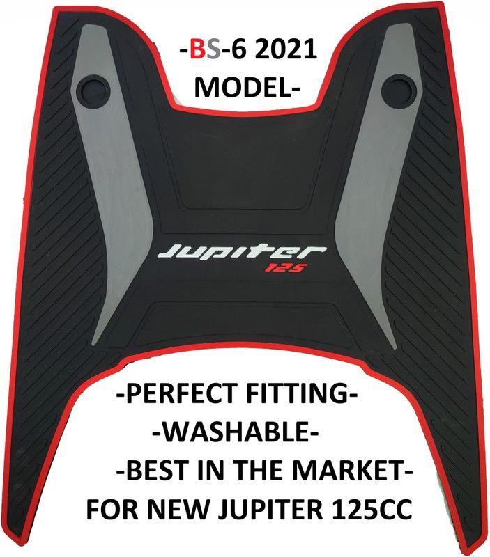 KIIRUS PREMIUM QUALITY NEW JUPITER-125 BS-6 2021 MULTIPLE COLOR FOOTMAT/FLOORMAT/SCOOTYMAT(WASHABLE MATS) TVS Jupiter Two Wheeler Mat