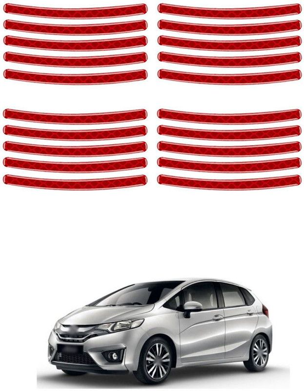 PROEDITION Plastic Car Bumper Guard  (Red, Pack of 20, Honda, Jazz)