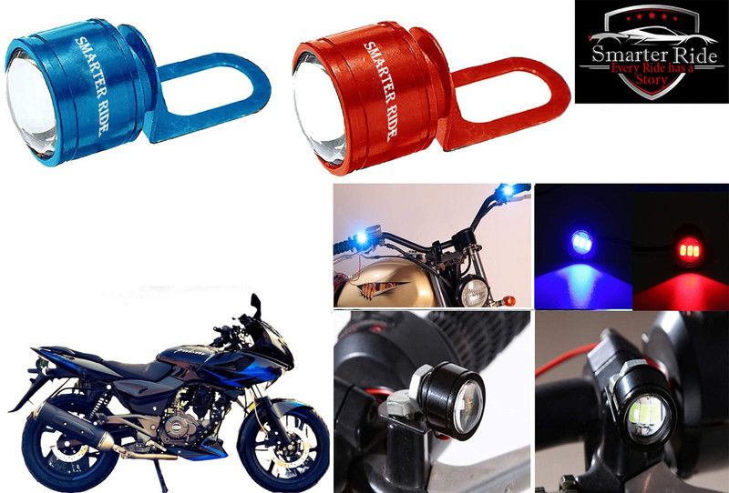 SMARTER RIDE Led Strobe Warning Brake Light for Bajaj Pulsar 220 License Plate Light Motorbike LED for Bajaj (12 V, 4 W)  (Pulsar 220, Pack of 2)