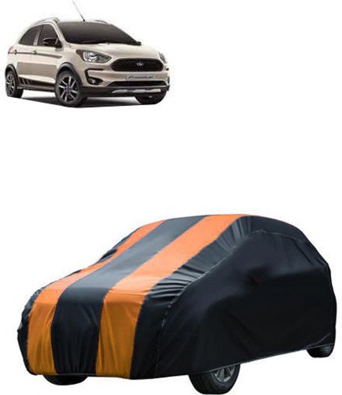 Kuchipudi Car Cover For Ford Universal For Car (Without Mirror Pockets)  (Black, Orange, For 2005, 2006, 2007, 2008, 2009, 2010, 2011, 2012, 2013, 2014, 2015, 2016, 2017, 2018, 2019, NA Models)