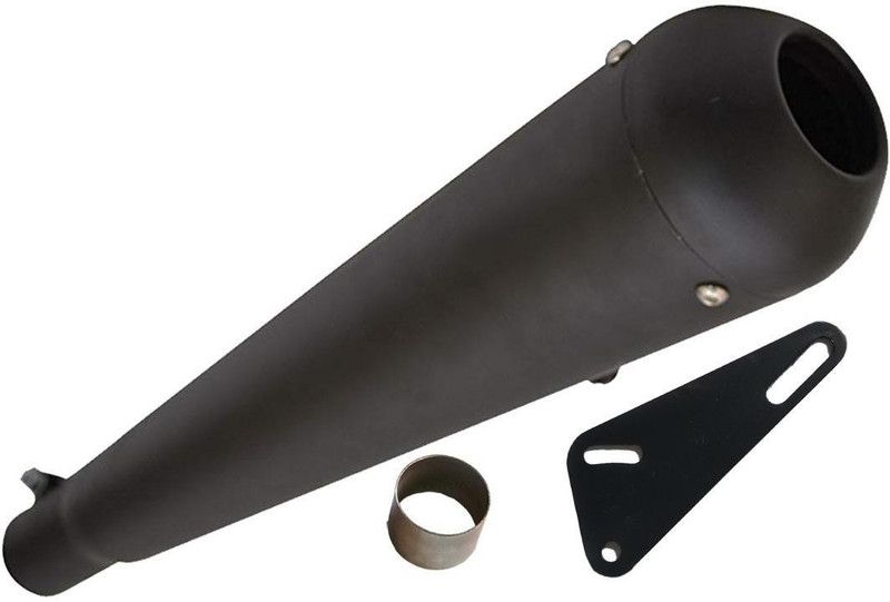 WORDZ Megaphone Glasswool Exhaust silencer Royal Enfield Electra 350 Full Exhaust System  (Mild Steel)