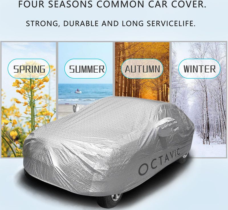 ENTIRELY ELITE Car Cover For Skoda Kodiaq (With Mirror Pockets)  (Silver)