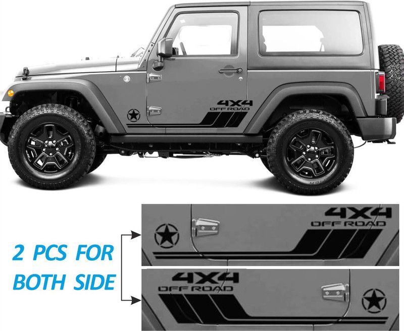 Gradepth Sticker & Decal for Car  (Black)