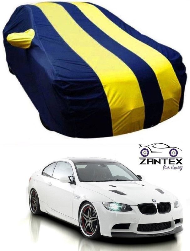 ZANTEX Car Cover For BMW 320D (With Mirror Pockets)  (Blue, Yellow)