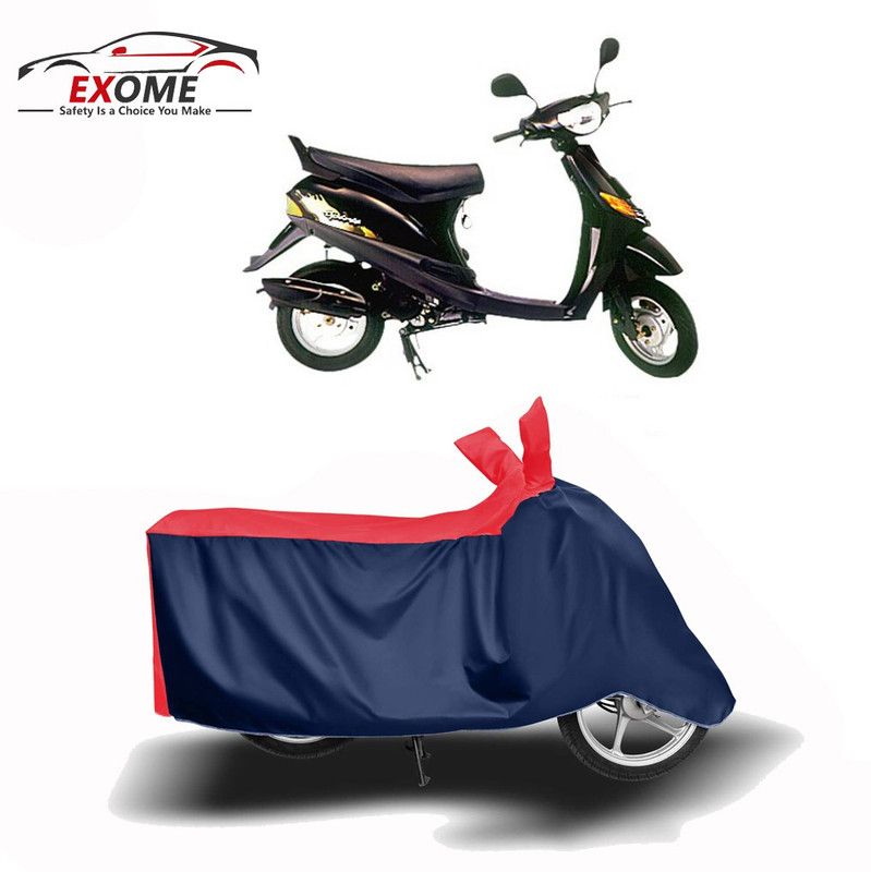 EXOME Two Wheeler Cover for Bajaj  (Spirit, Red, Blue)