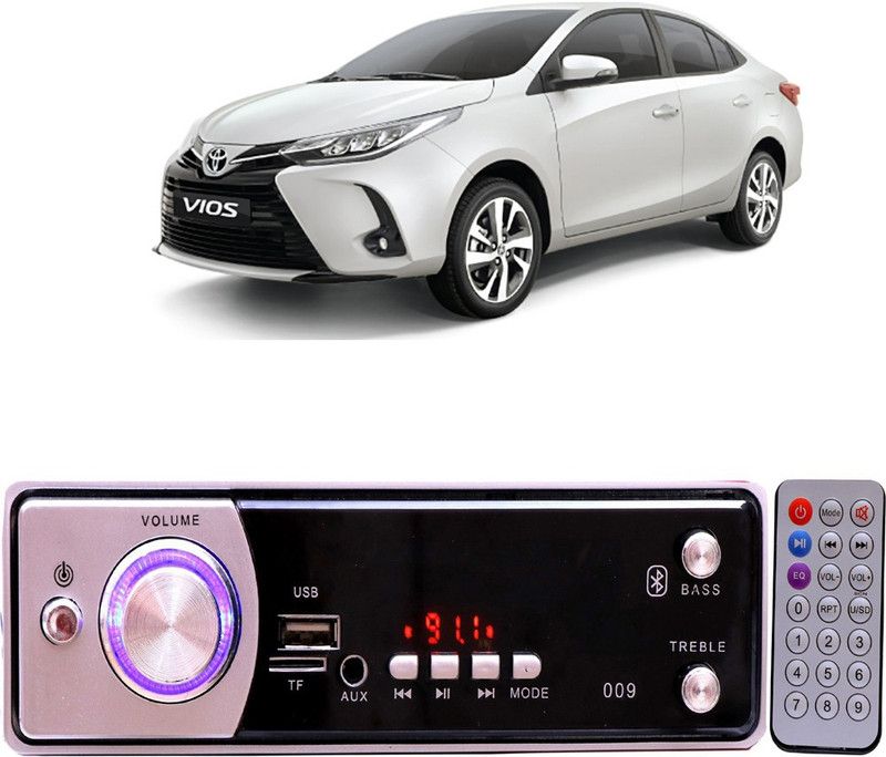 Genipap Silver009 BLUETOOTH/USB/SD/AUX/FM/MP3 Car Stereo ( Single Din) -600 Car Stereo  (Single Din)
