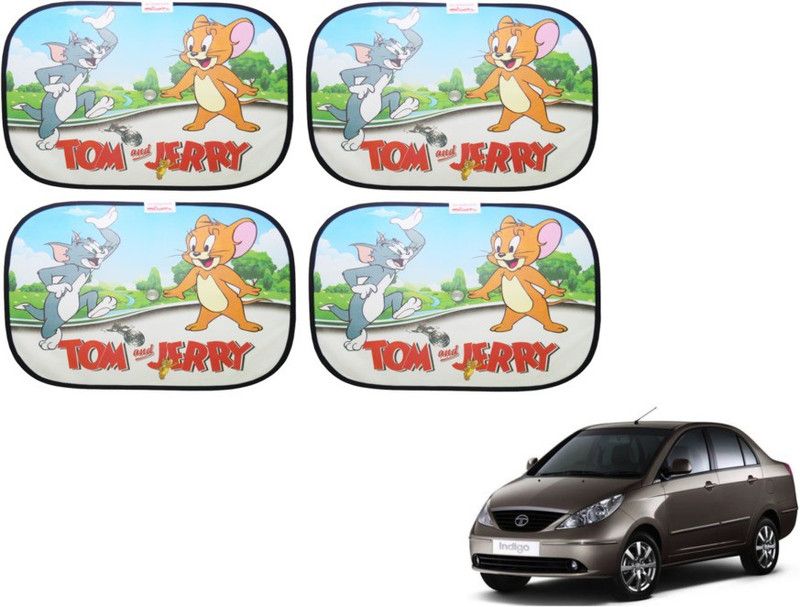 MOCKHE Side Window Sun Shade For Tata Indigo CS  (Multicolor)