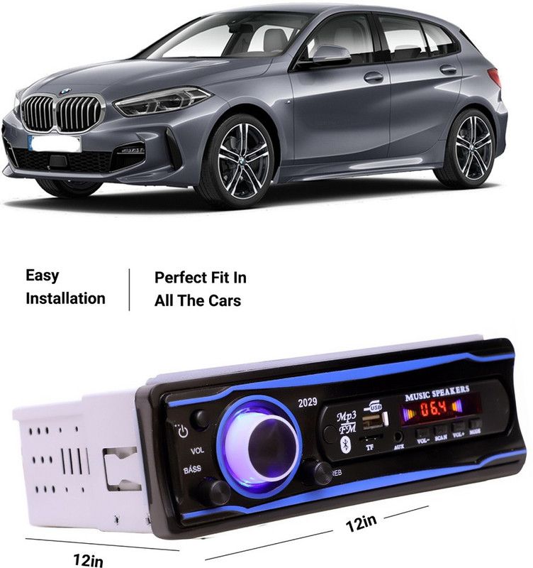 EverLand Blue Stereo-999 BLUETOOTH/USB/SD/AUX/FM/MP3 (BLUE & Black)-0-38 Car Stereo  (Single Din)