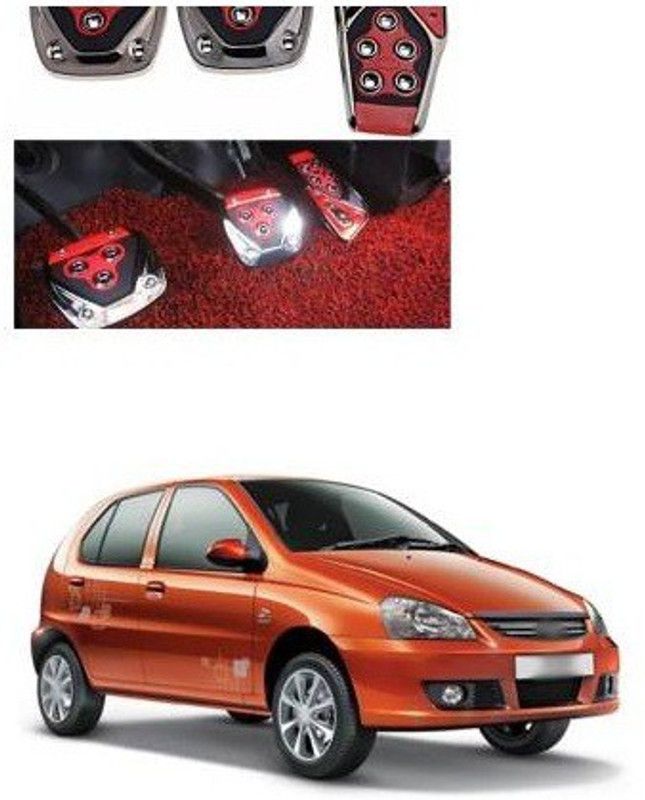 SRPHERE Universal Car Non Slip Gas Brake Treadle Clutch Pedal Cover Pad Manual Pedals 3pcs (Red) X214 Car Pedal