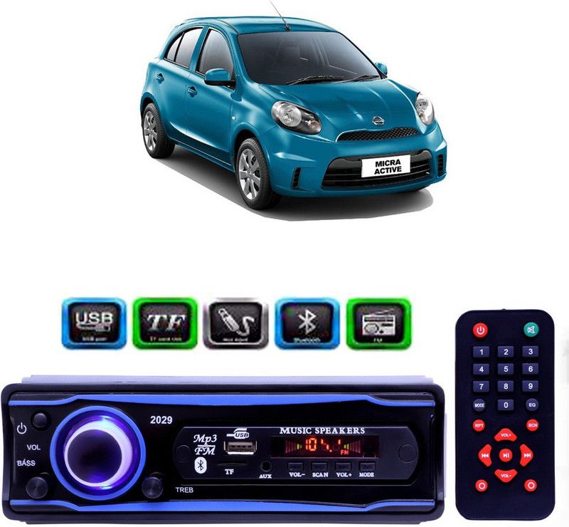 Genipap STEREO-999 BLUETOOTH/USB/SD/AUX/FM/MP3 (BLUE & Black)-443 Car Stereo  (Single Din)