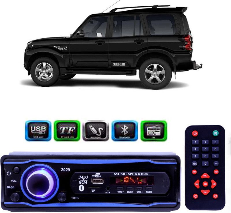 Genipap STEREO-999 BLUETOOTH/USB/SD/AUX/FM/MP3 (BLUE & Black)-276 Car Stereo  (Single Din)