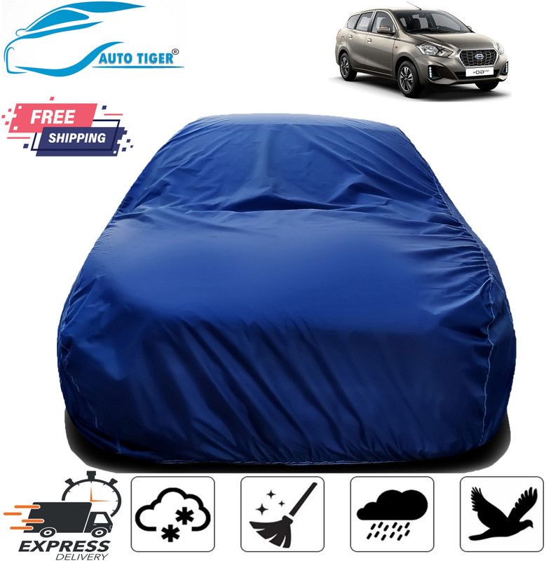 AutoTiger Car Cover For Datsun Go+ (Without Mirror Pockets)  (Blue)