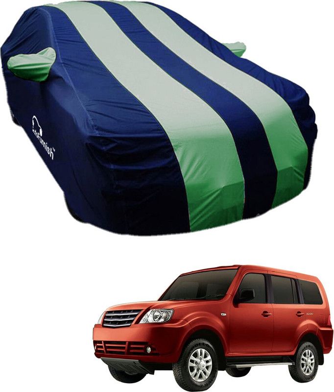 AutoFurnish Car Cover For Tata Sumo Grande MK II (With Mirror Pockets)  (Blue, Green)