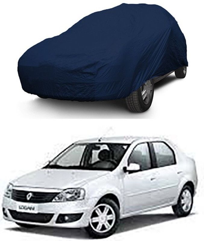 APNEK Car Cover For Mahindra Logan (With Mirror Pockets)  (Blue)